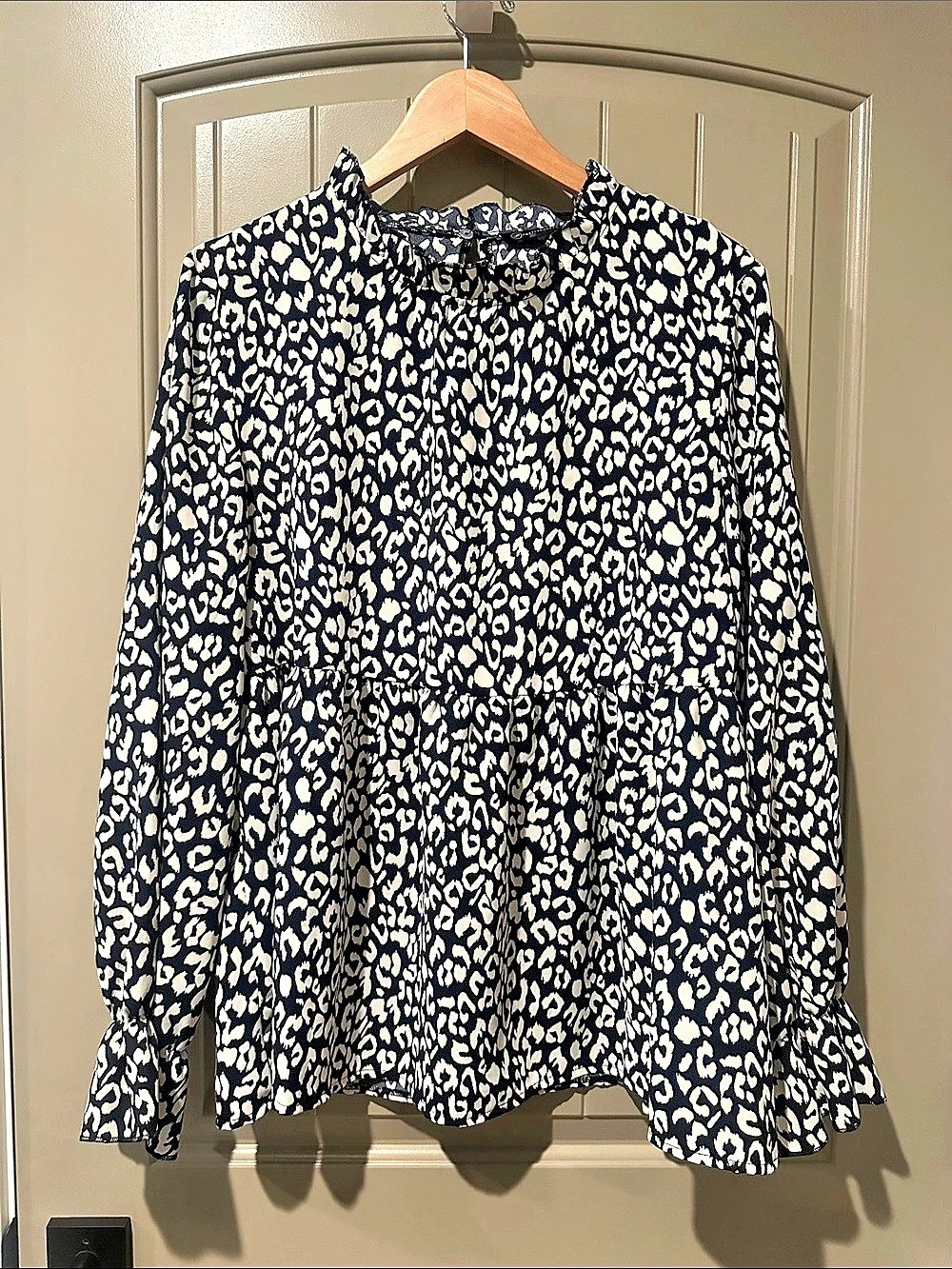 PRETTYGARDEN Leopard Peplum L